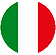 circular flag Italy