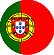 icon circular flag portugal