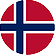 circular flag icon Norway
